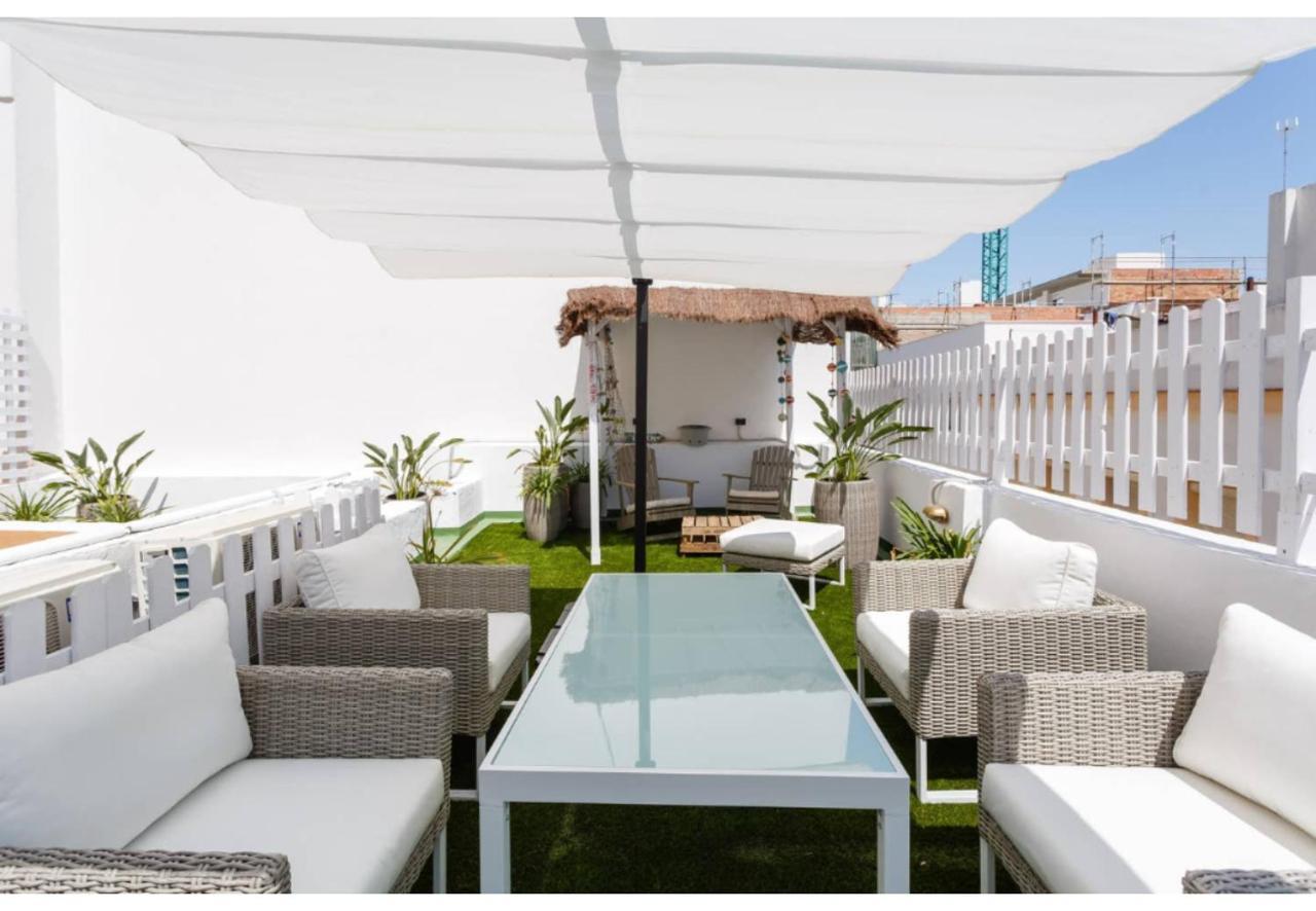 Terraza-Caleta Beach Home By Cadiz4Rentals Dış mekan fotoğraf
